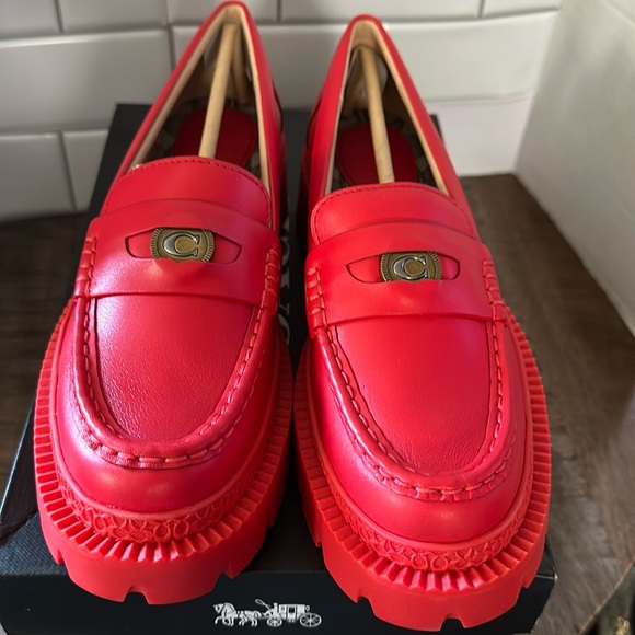 COACH LUG SOLE LOAFERS - Picture 1 of 5